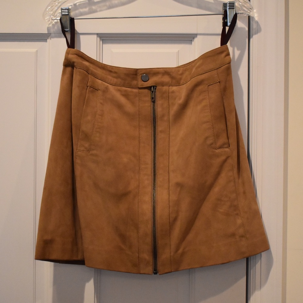 Genuine Suede Mini Skirt